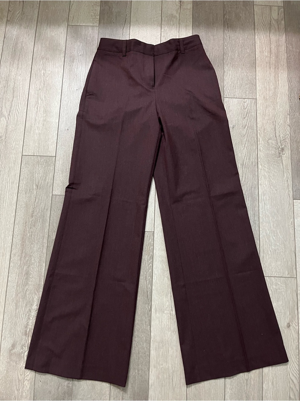 Victoria's Secret The Bridget Fit  Wide-Leg Dress Pants in Burgundy Size 4